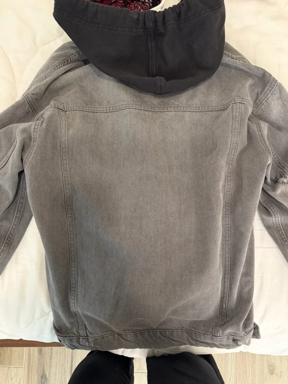 Free People Flawless Hooded Denim Jacket Size XS - Picture 4 of 6